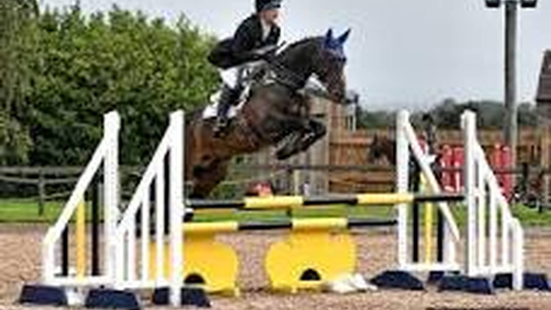 Gymnastic show jumping photo