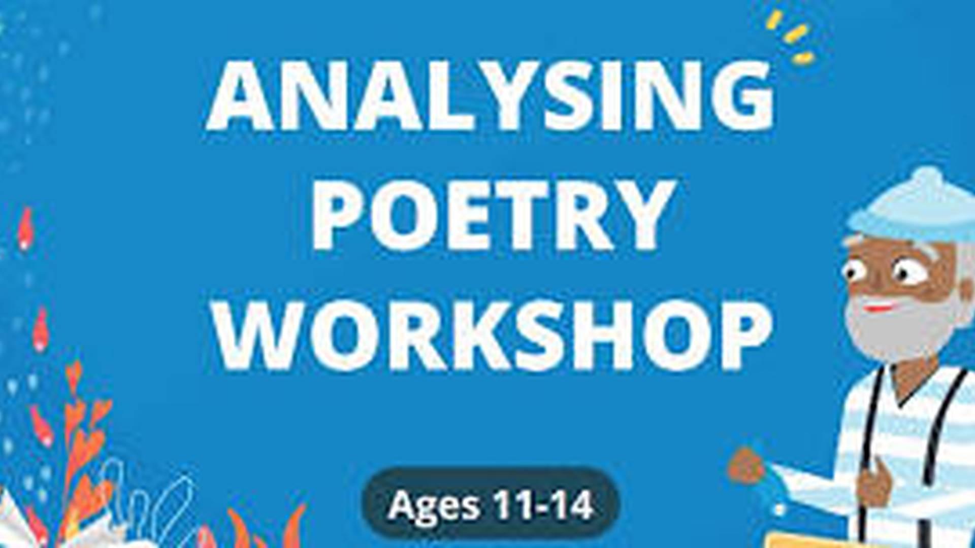 FREE workshop: analysing poetry (age 11-14) photo