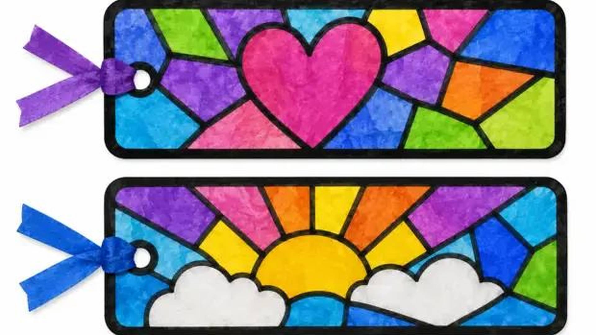 Stained Glass Bookmarks Craft photo
