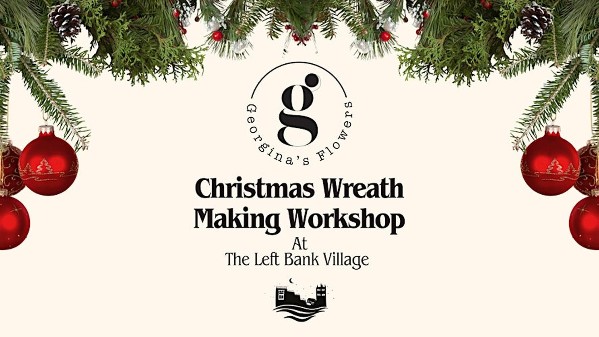 Christmas Wreath Making Workshop with Georgina's Flowers! photo