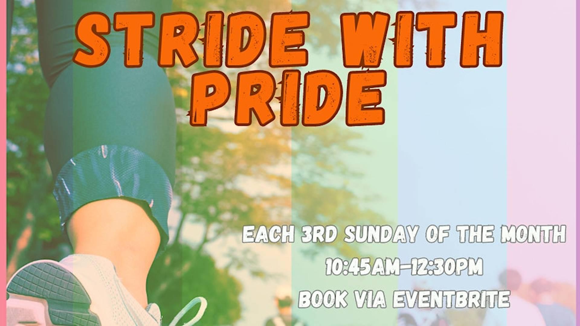 Stride with Pride walking group photo