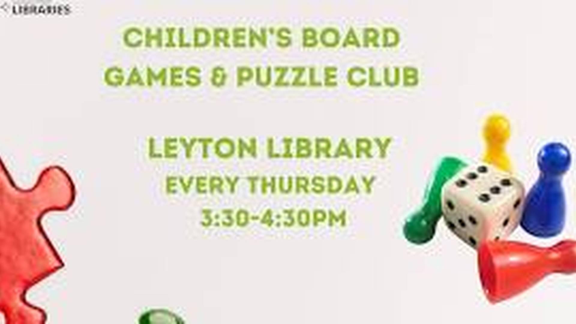Children's Board Games & Puzzle Club @ Leyton Library photo