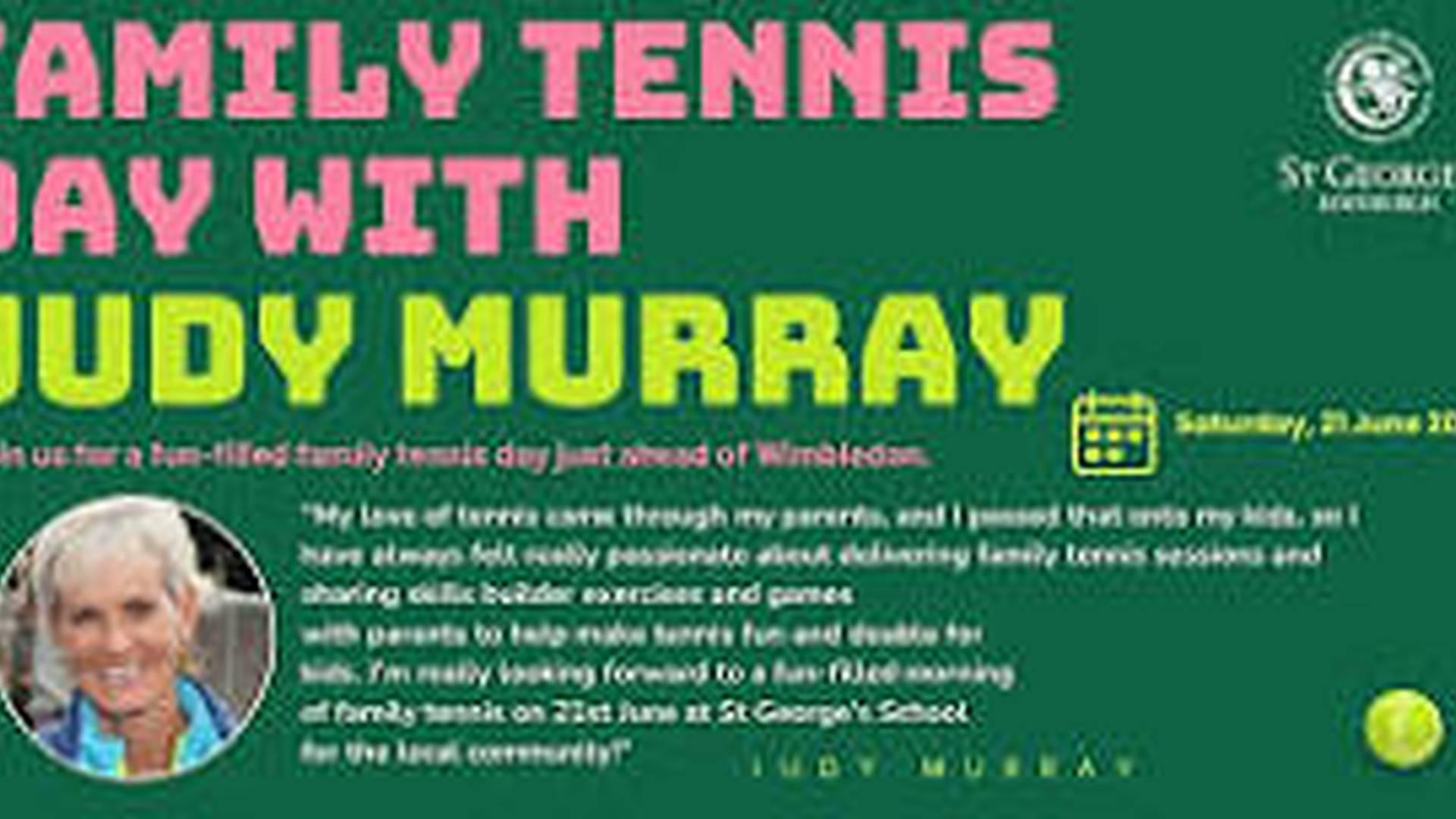 Family Tennis Day with Judy Murray (11+ years) photo