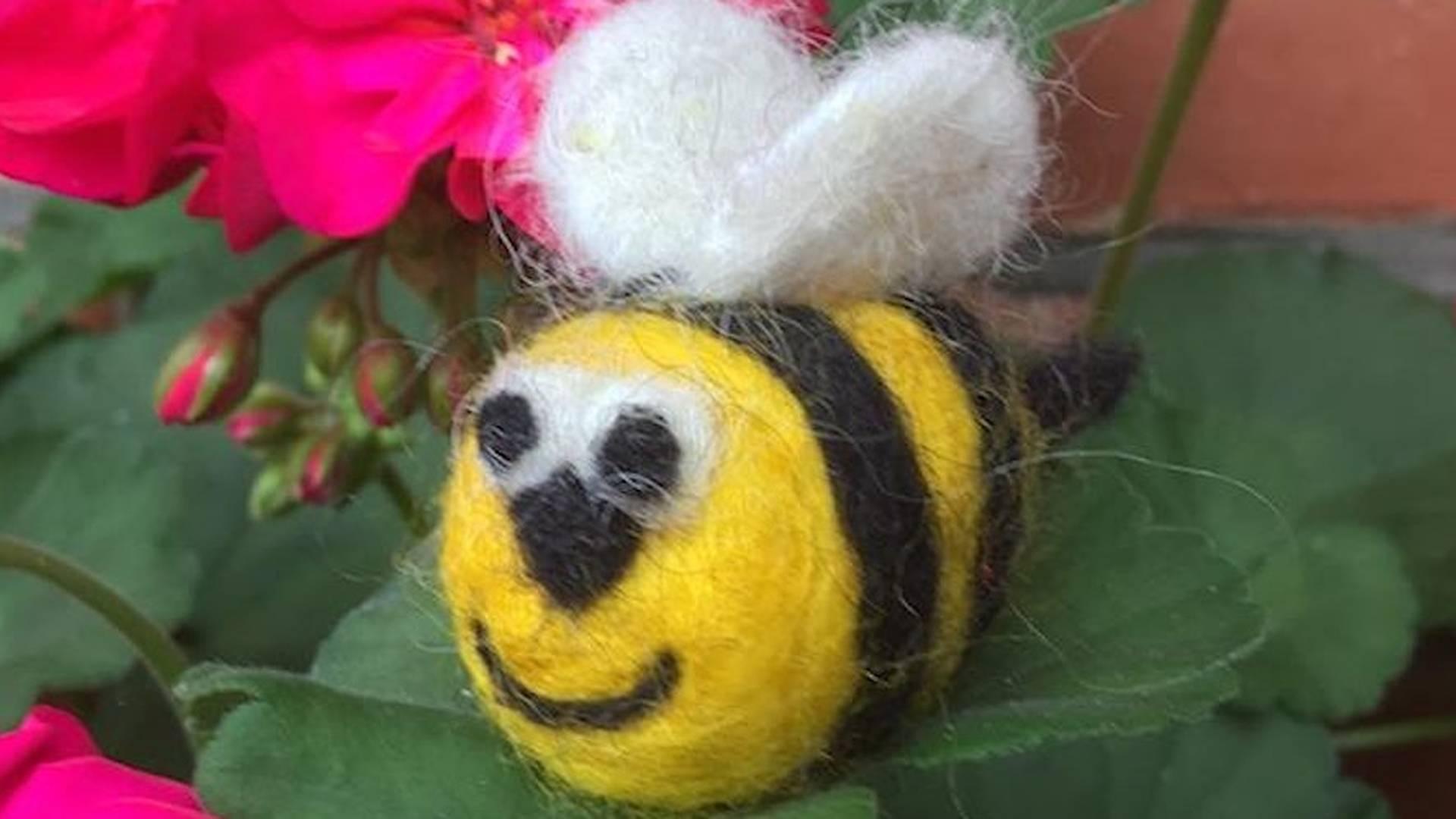 Needle Felted Bee photo