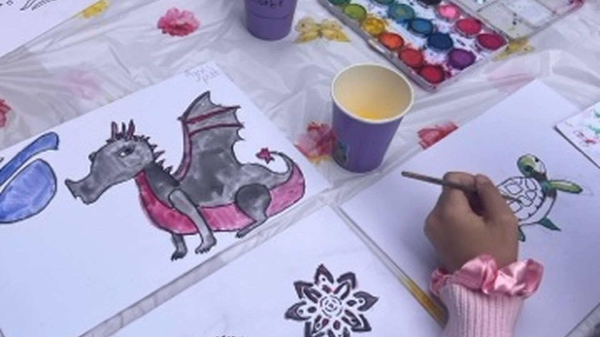 Art Birthday Party photo