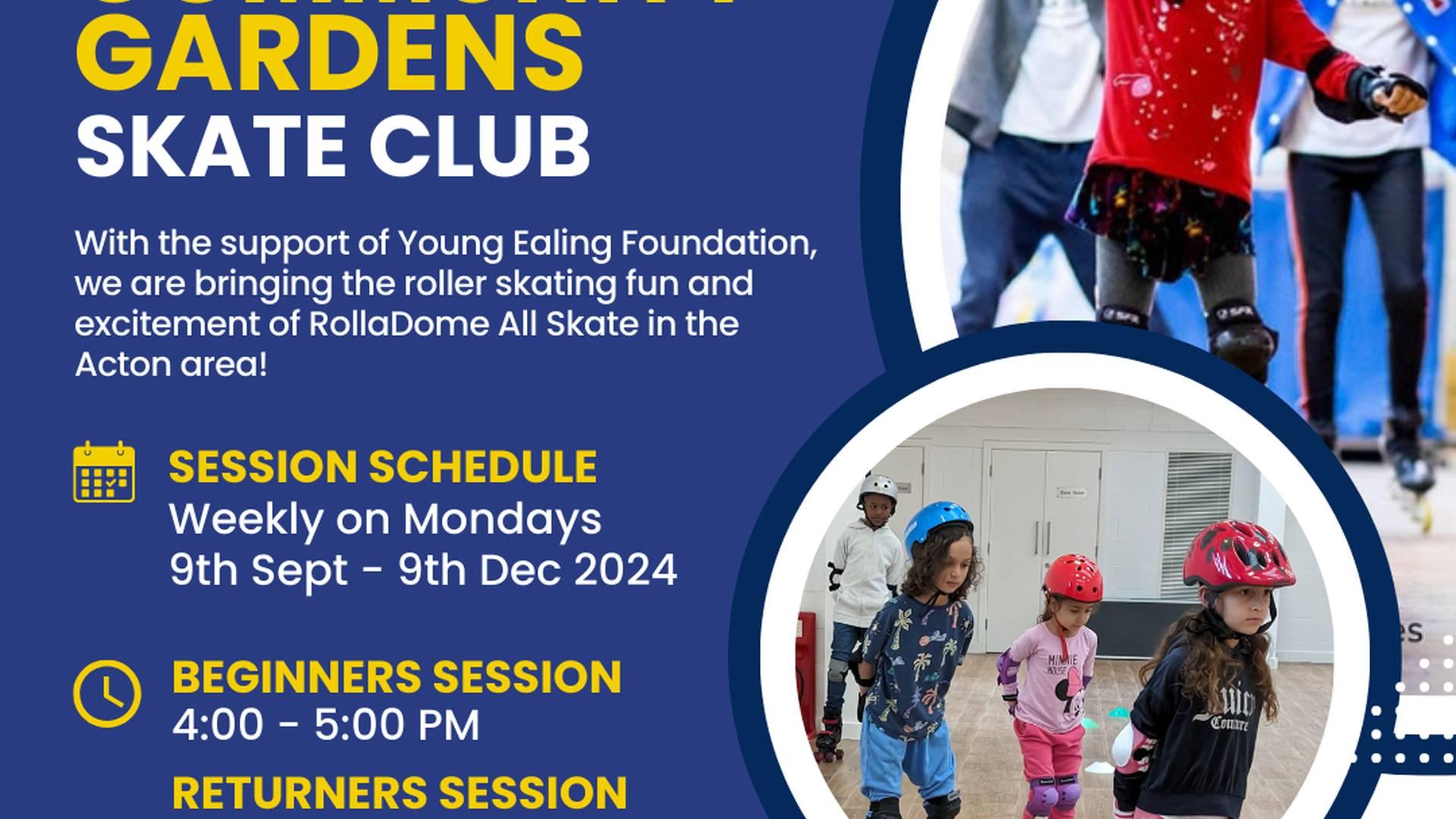 ACTON COMMUNITY GARDENS – Roll Back into Action with RollaDome’s Exciting Skating Lessons in Acton! photo