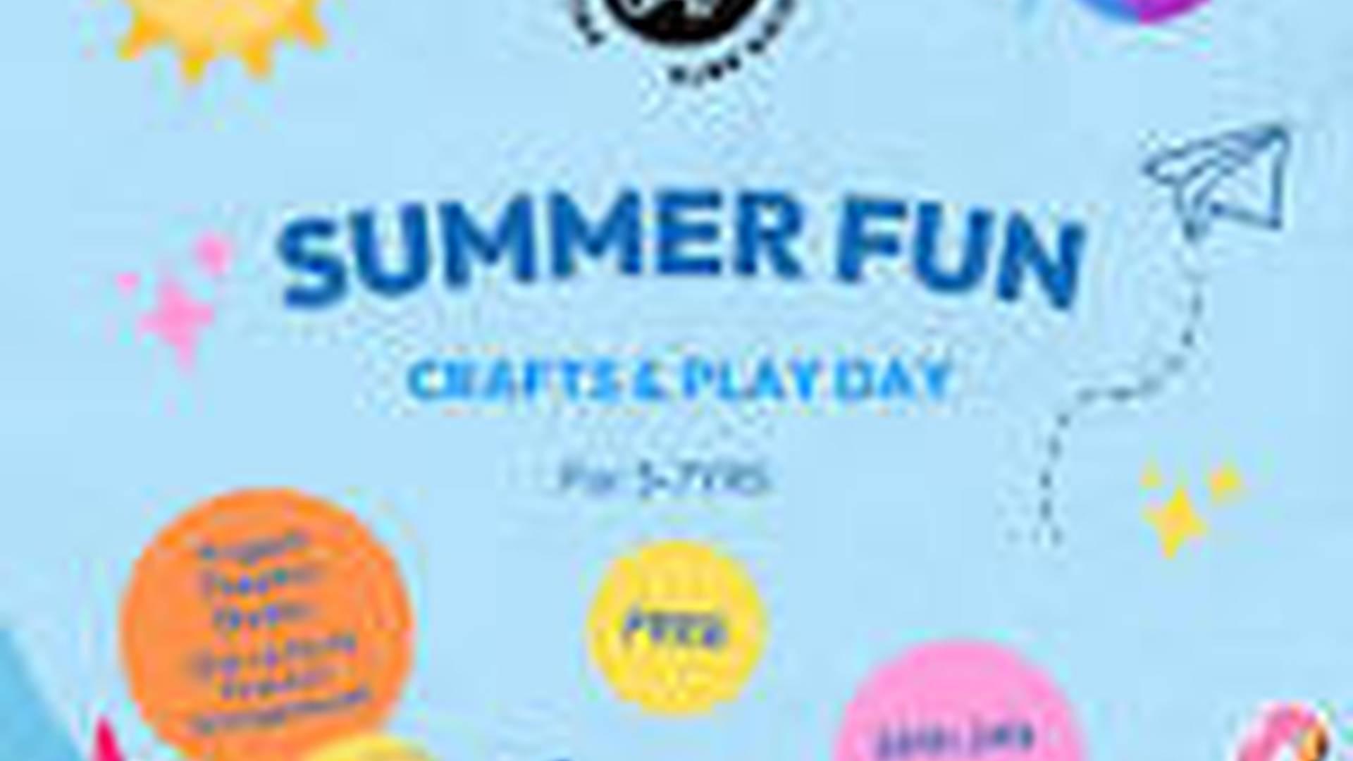 Summer Crafts & Fun Play Day photo