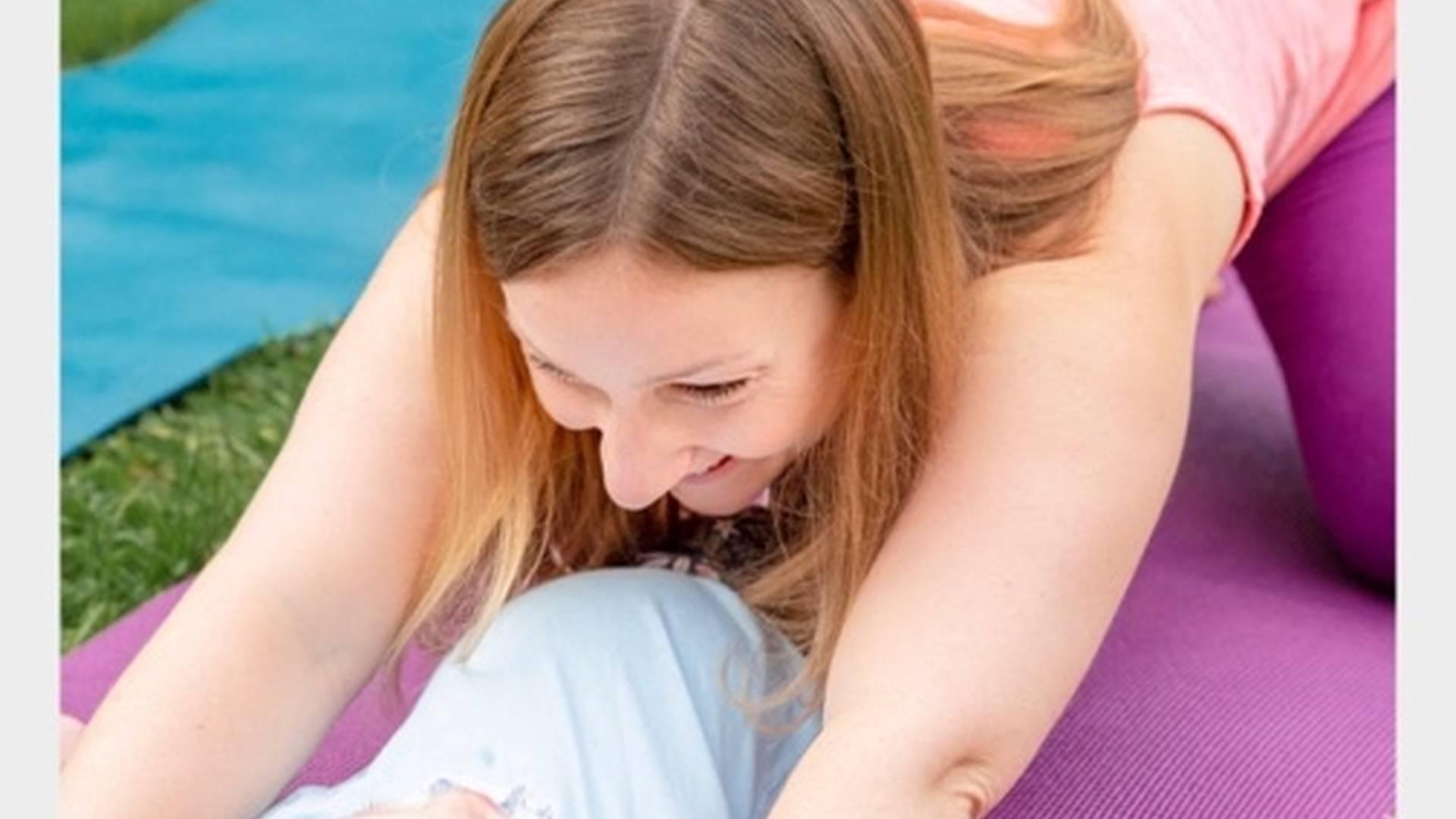 Post Natal Yoga with baby photo