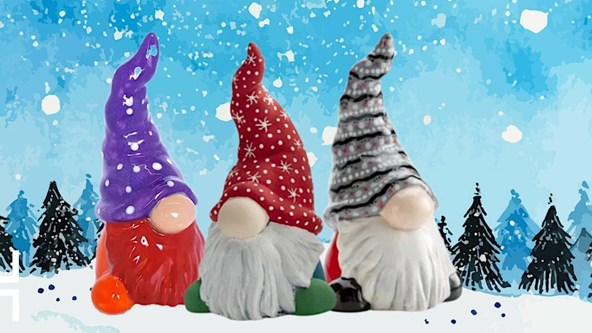 Pottery Painting Workshop - Christmas Gnomes photo