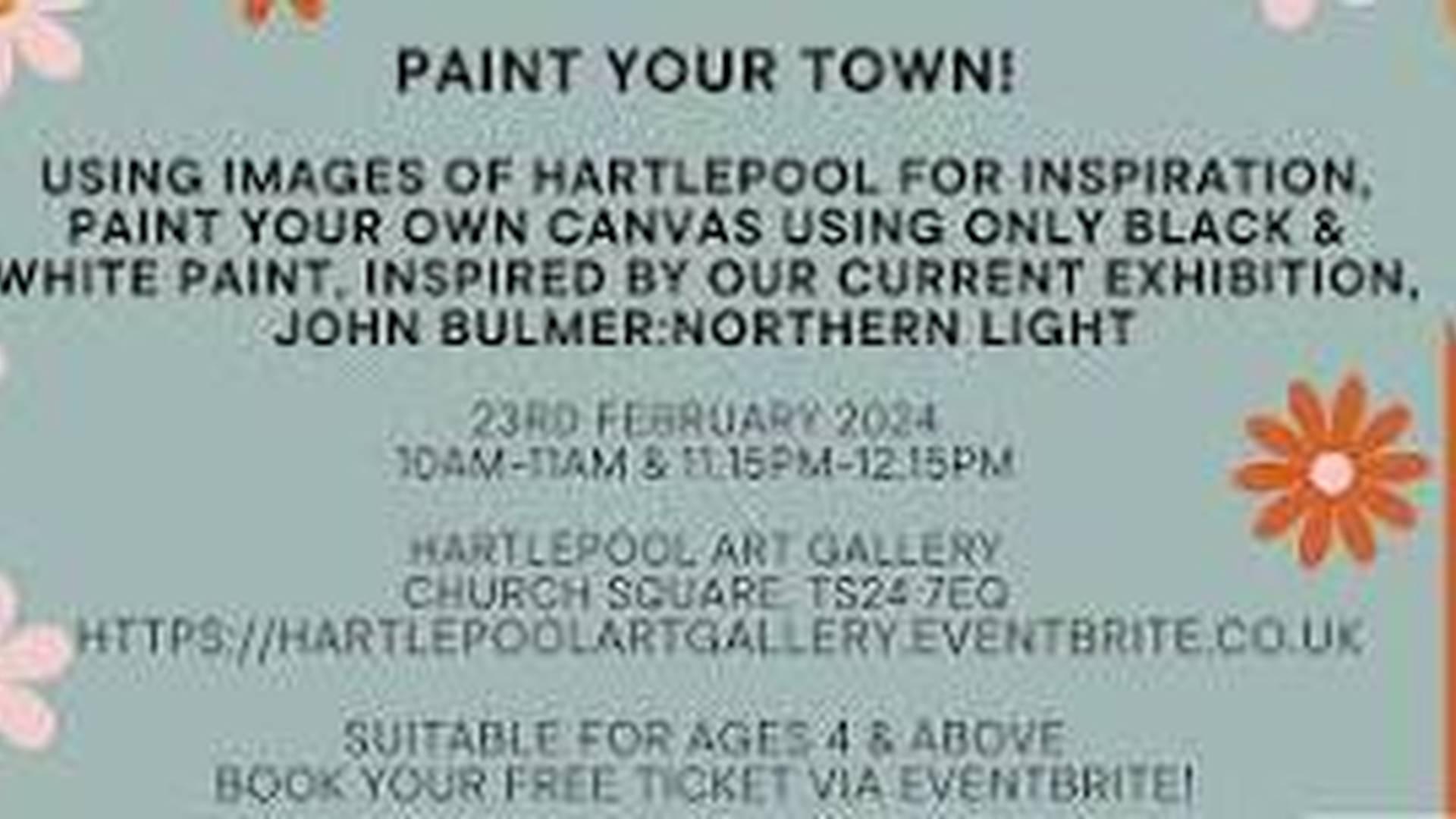 Paint Your Town @ Hartlepool Art Gallery 10am Session photo