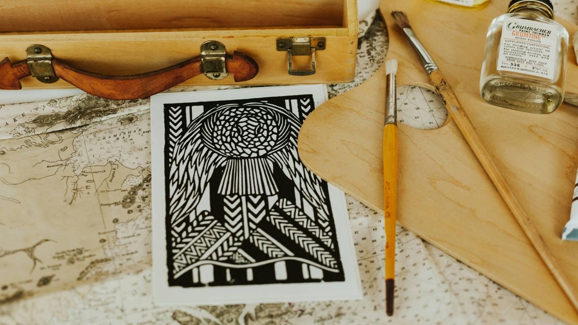 Printmaking Inspired by Nature photo