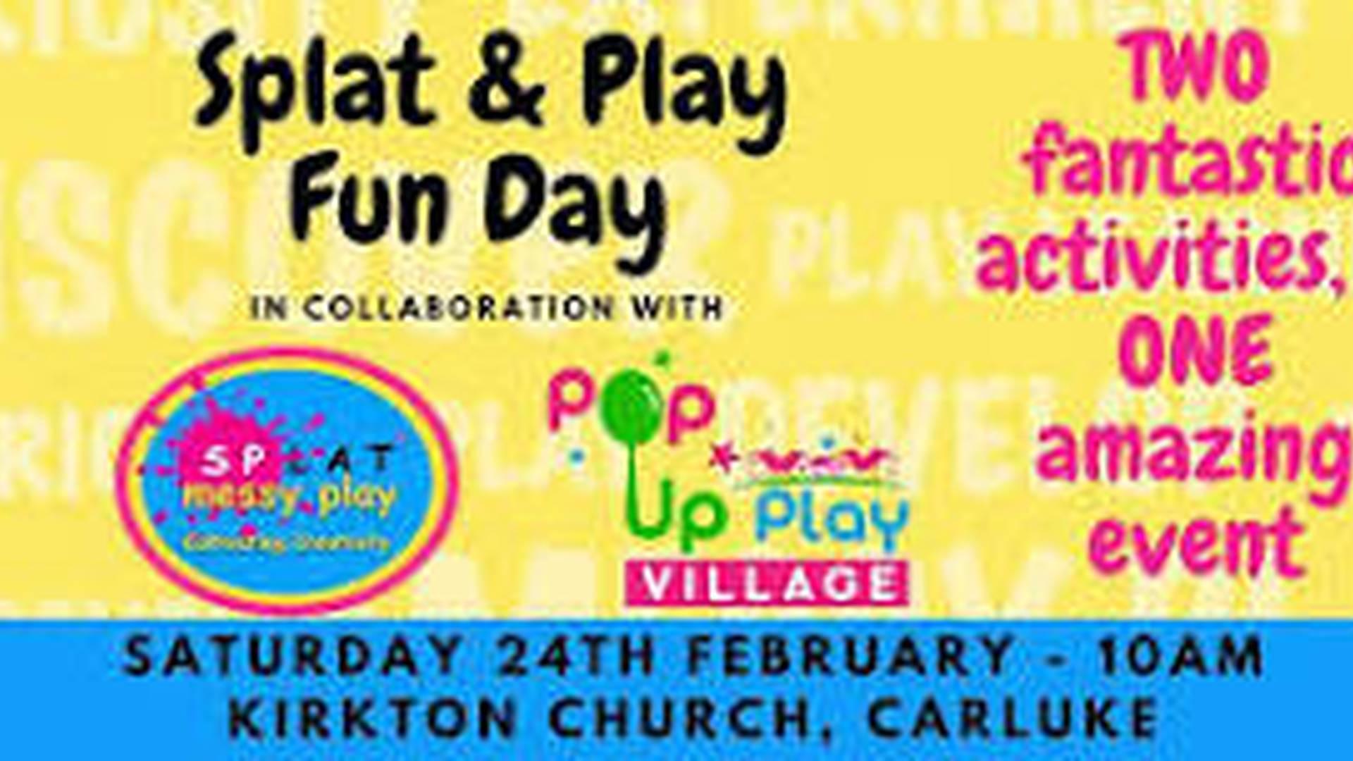 Splat & Play Fun Day with Splat Messy Play and Pop Up Play Village photo
