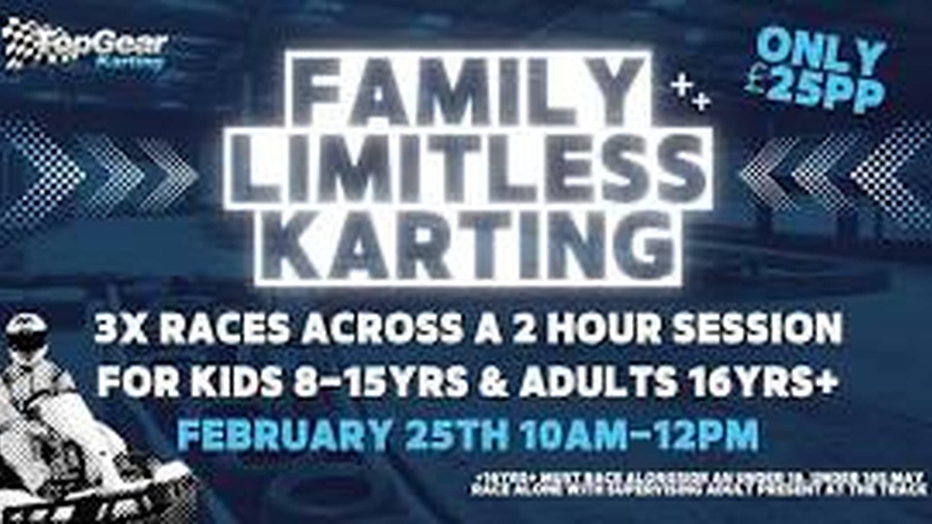Family Limitless Karting: 3x Races for Just £25pp @ TopGear Karting (For Kids 8yrs+ & Guardians) photo