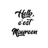Hello, c'est Maureen logo